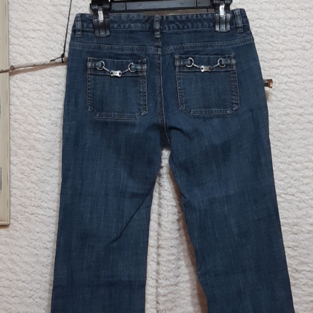 MK Michael Kors Womens Jeans sz 4 B22 Metal back pocket logo - Picture 15 of 15